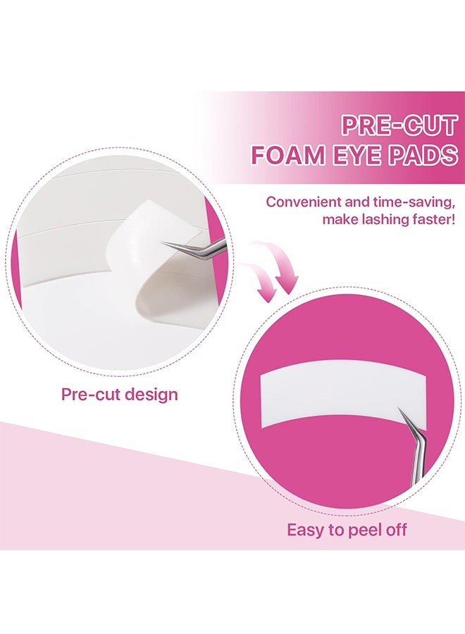 220 قطعة رغوة العين منصات الرموش التمديدات ، 2 لفات قبل قطع الشريط رغوة الطبية ، تحت منصات العين ، لوازم تمديد رمش ، أدوات التجميل لينت الحرة هيبوالرجينيك لا اللاتكس للماء - Image 3