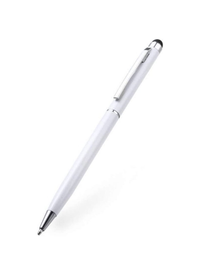 Touch Pen For Smart Devices 2 In 1 White (1Pc) - Image 5
