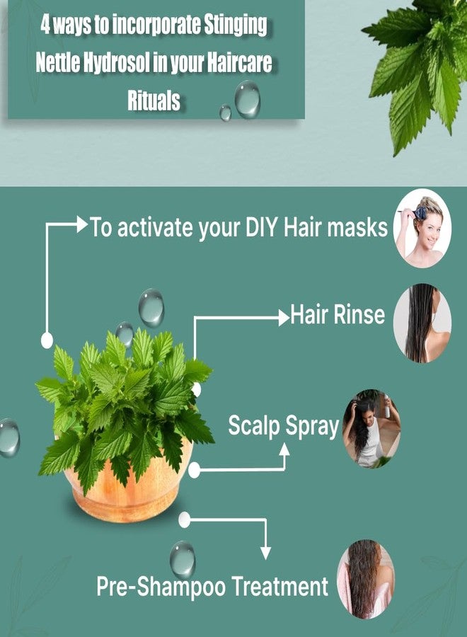 Vriksha Veda Stinging Nettle Hydrosol I Steam Distilled I Skin & Hair Detoxifier I Suitable for all Skin & Hair Types I Toner I 100 ml - Image 5