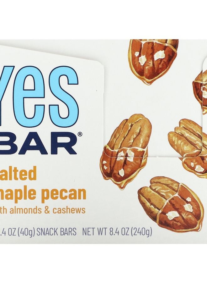 Yes Snack Bar Salted Maple Pecan 6 Bars 1.4 oz (40 g) Each