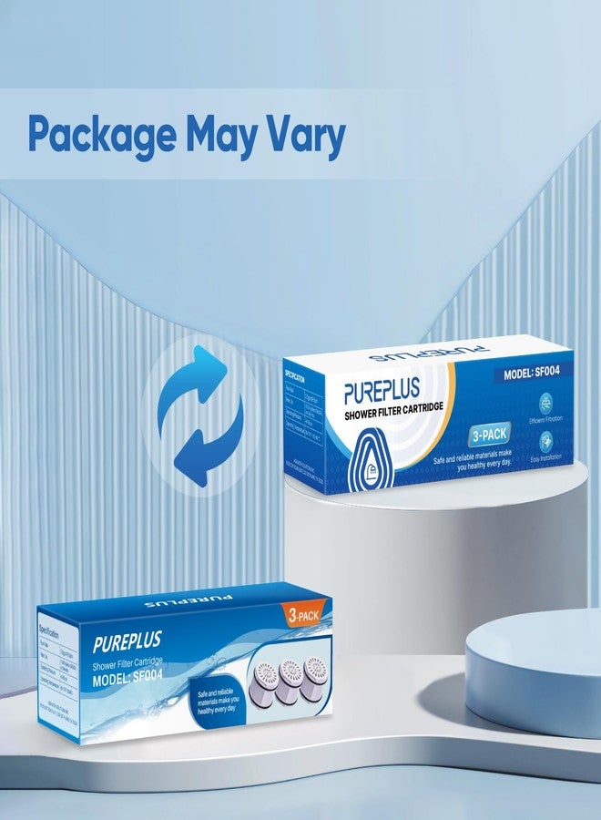 Pure Plus PUREPLUS WHR-140 Shower Head Filter Cartridge, Replacement for Culligan WSH-C125, HSH-C135, ISH-100, HSH-BN135, S-H200-C, S-H200-BN, S-W100-C Advanced KDF WTR Filtration & Consistent Water Flow, 3Pack - Image 2