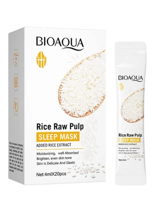 20PCS Rice Face Sleeping Mask, Individually Packaged Hydrating Rice Raw Pulp Sleep Mask Overnight, Portable Smear Mask with Centella,Hydrates&Soothes Skin,Face Moisturizer Skin Care for Women - pzsku/ZDB2206874EB98690B276Z/45/1744388218/596cc5d4-566d-42f8-8e5b-c262aa571182