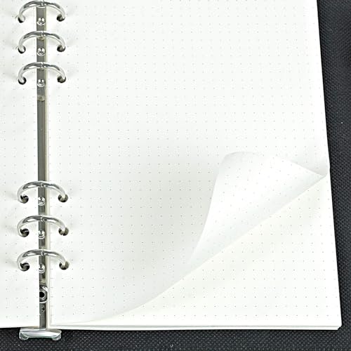 INNAXA A5 Refill Paper, [3 Pack] INNAXA 100GSM Thick Refillable Paper 6 Hole Filler Inserts (A5, Dotted Paper) - Image 4
