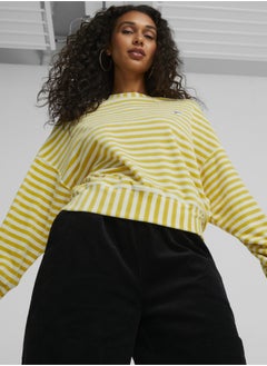 بوما سويت شيرت Downtown Velour برقبة دائرية ضيقة للنساء  - Image 1
