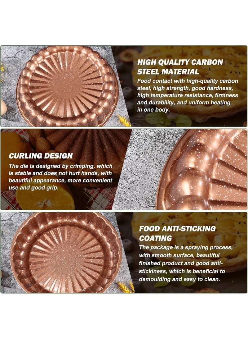 DIOTTI Round Nonstick Tart & Cake Pan, 25cm Quiche Baking Pan with Granite Coating, Die-Cast Aluminum Bakeware for Pies, Desserts & Charlotte Cakes - Image 2