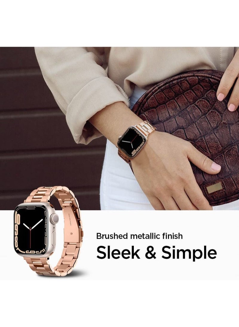 Spigen Modern Fit For Apple Watch Band for Series 7 (41mm) 6/SE/5/4 (40mm) and Series 3/2/1 (38mm) - Rose Gold  - Image 3