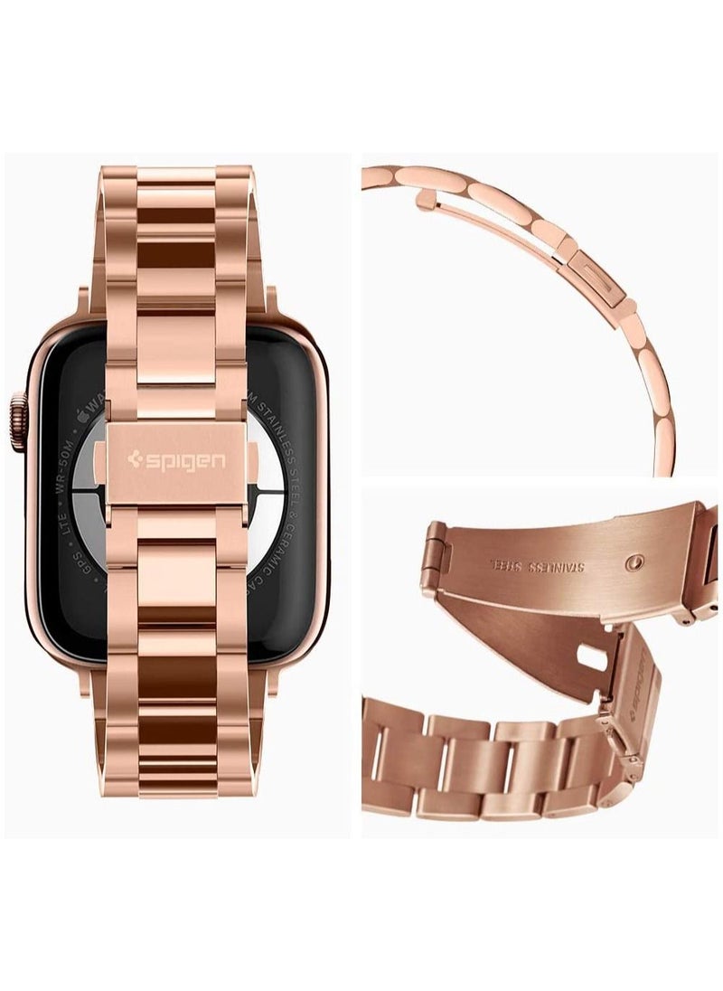 Modern Fit For Apple Watch Band for Series 7 (41mm) 6/SE/5/4 (40mm) and Series 3/2/1 (38mm) - Rose Gold