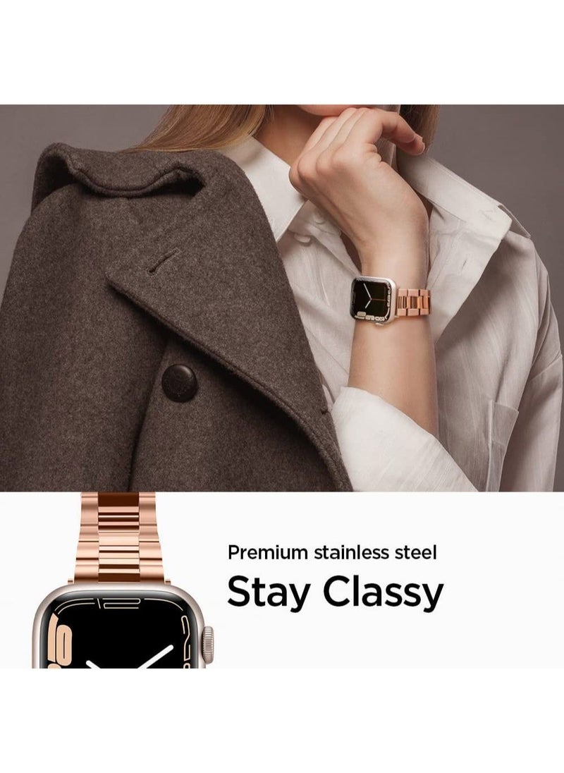 Spigen Modern Fit For Apple Watch Band for Series 7 (41mm) 6/SE/5/4 (40mm) and Series 3/2/1 (38mm) - Rose Gold  - Image 4