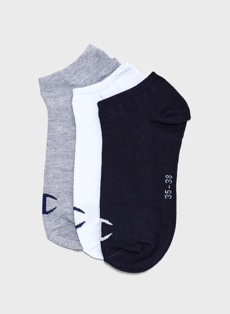 Champion 3 Pack Legacy No Show Socks