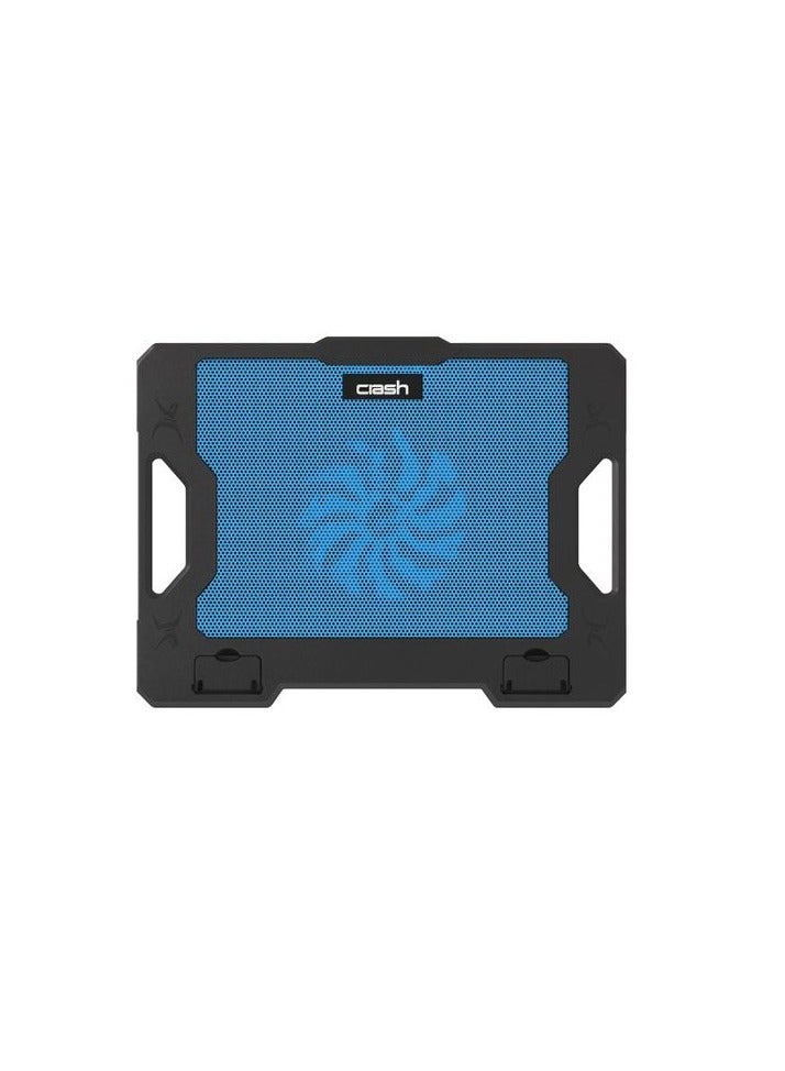 Crash C1000 Laptop Cooling Pad – Efficient Cooling with 140mm Fan, LED Lighting, Non-Slip Base & 5 Adjustable Angles, Fits up to 17-inch Laptops - Image 1