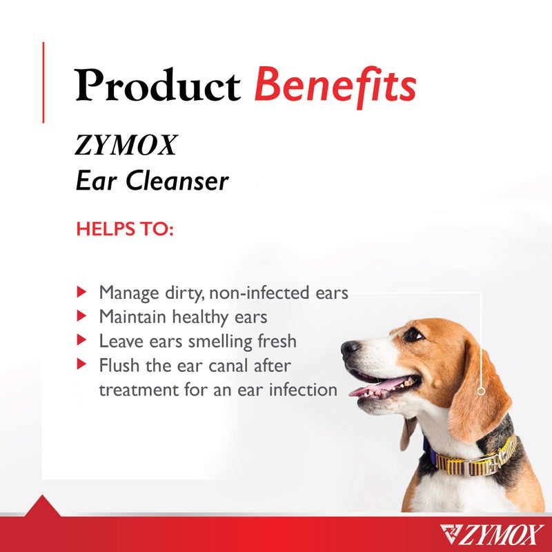Zymox Ear Cleanser Solution for Dogs and Cats, 1 Gallon - Image 2
