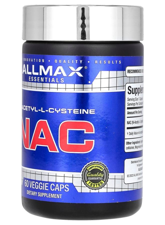Allmax Essentials NAC 600 mg 60 Veggie Caps - Image 2
