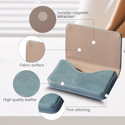AI-DEE RFID Blocking Wallet - Minimalist Leather Business Credit Card Holder (Qyan) - Image 3