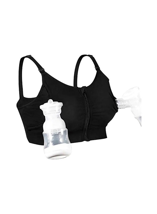 مضخة الثدي التي تعمل بدون استخدام اليدين وحمالة الصدر القابلة للتعديل لإطعام الطفل - Image 1