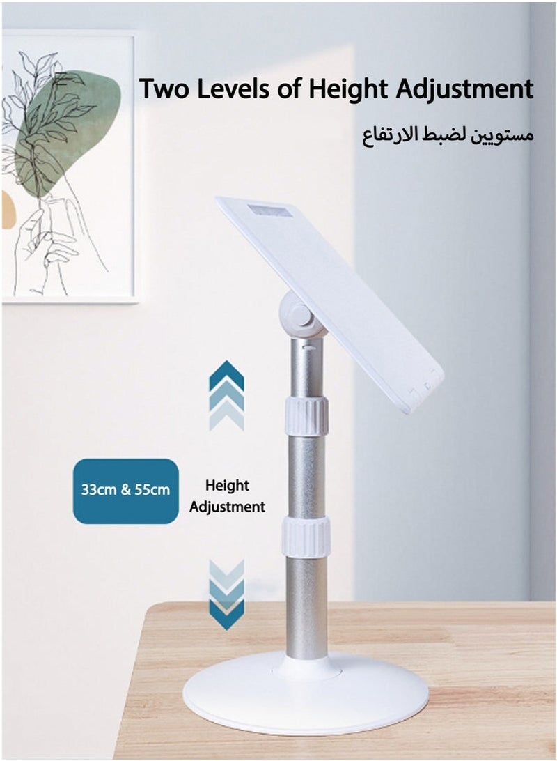 WALALLA Floor-Standing Book Stand, Standing Laptop Projector Recipe Tablet Stand for Display, Height Flat Plate Adjustable for Podium Stand - Image 5