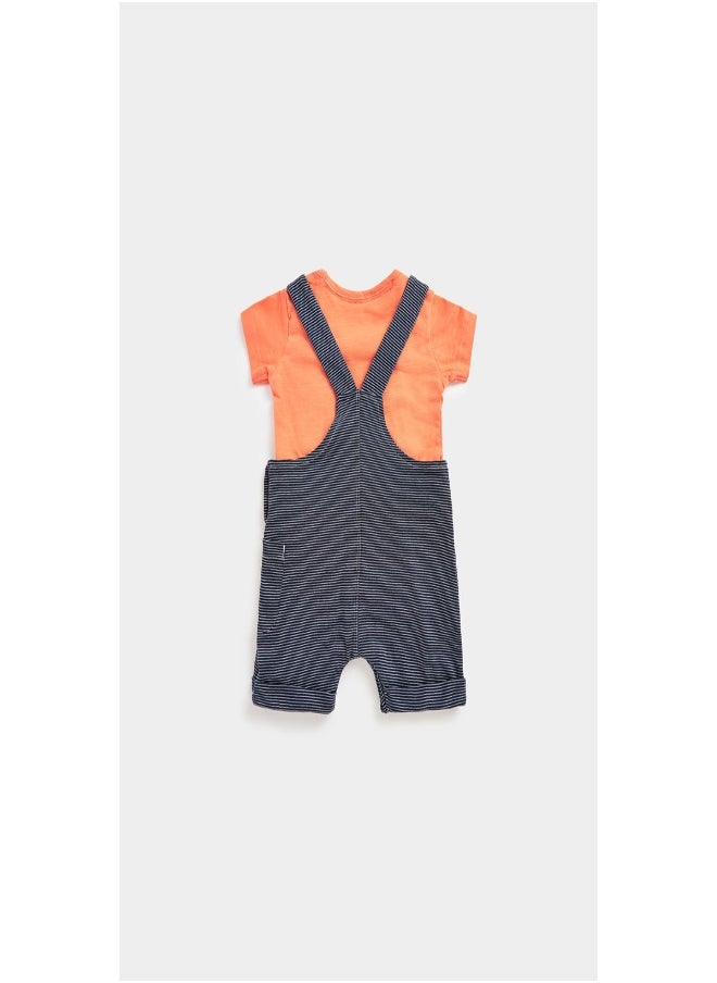 mothercare - Woodland Bibshorts and Bodysuit Set - Image 1