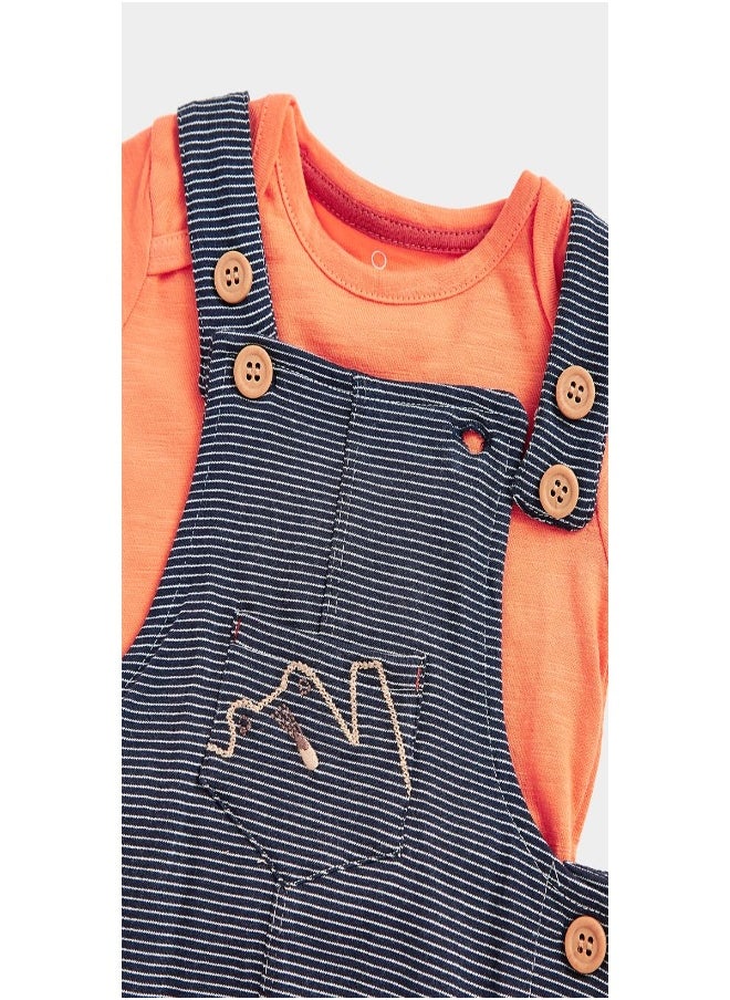 mothercare - Woodland Bibshorts and Bodysuit Set - Image 1