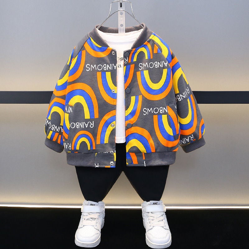 Boys' Outwears Spring & Fall Baby Fashionable Clothes For Small And Medium-Sized Children Korean Style Slim Clothing - Image 1