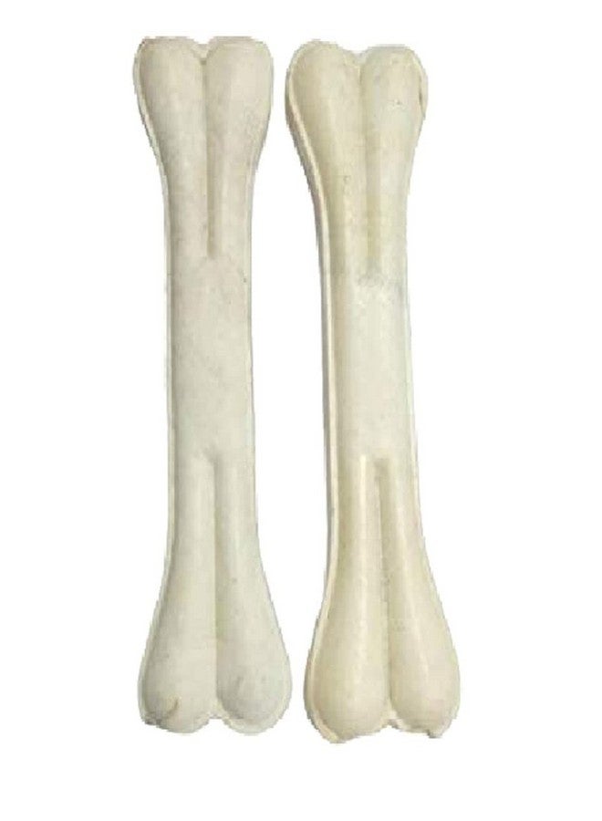 عظام مضغ من الجلد الخام عالية الجودة قابلة للهضم مقاس 10 بوصات تحتوي على الكالسيوم - تجعل الأسنان واللثة صحية وتدوم طويلاً - (قطعتان) - Image 1