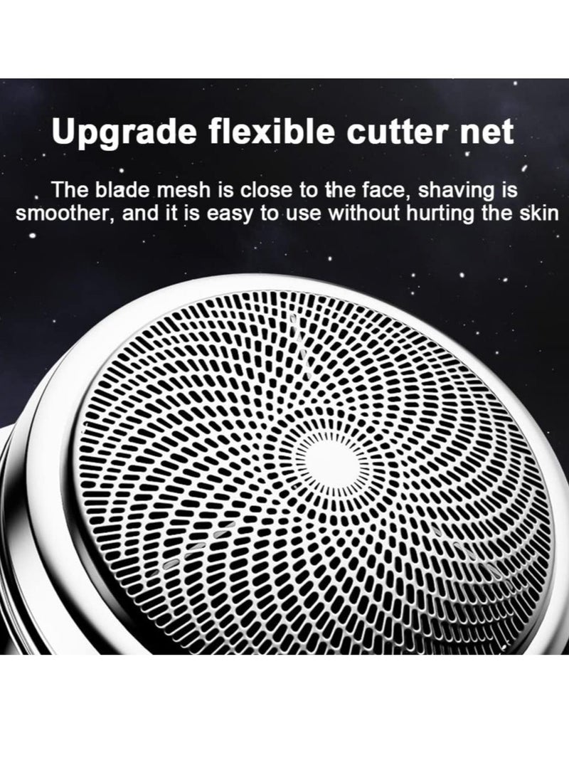 Mini Electric Shaver, Portable Men Electric Shaver USB Rechargeable Men Grooming Razor, Pocket Size Mini Shaver Washable for Travel (Silver) - Image 3