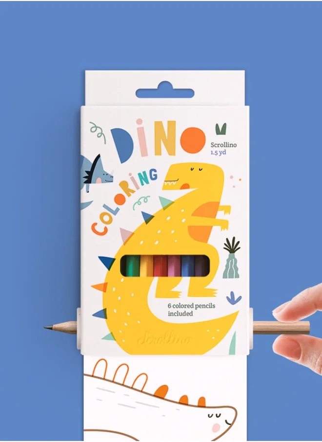سكرولينو Scrollino Dino Coloring
