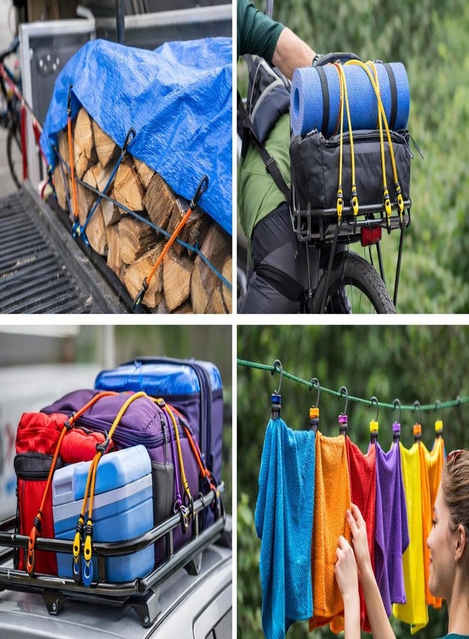 90 Degree Heavyduty Strong Elastic Rope with Hook for Exercise Bike Cycle Drying Clothes Clip Clothesline Car Cloth Hanging Bungee Cord Flexible Stretchable (2) - Image 5