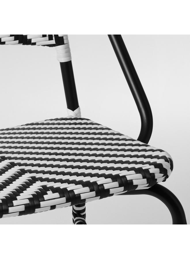 Zaboon Chair, In/Outdoor, Black/White - Image 5