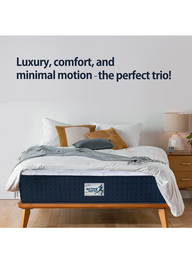 KING KOIL - Active Support Plus 32 CM Pocket Spring King Size Mattress 180x200 CM with Swiss Pocketed Springs, Mega Foam Technology, Pressure Relieving, Low Motion Transfer,  King Mattress in a Box - Image 1