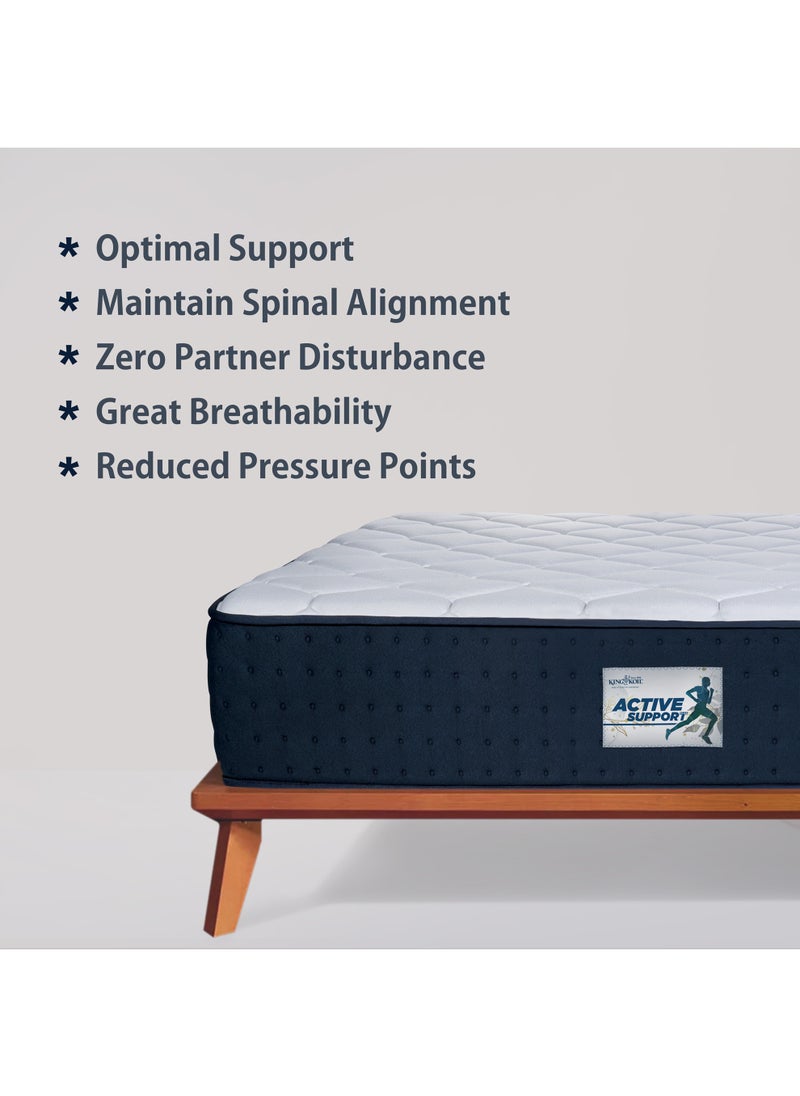 KING KOIL - Active Support Plus 32 CM Pocket Spring King Size Mattress 180x200 CM with Swiss Pocketed Springs, Mega Foam Technology, Pressure Relieving, Low Motion Transfer,  King Mattress in a Box - Image 1