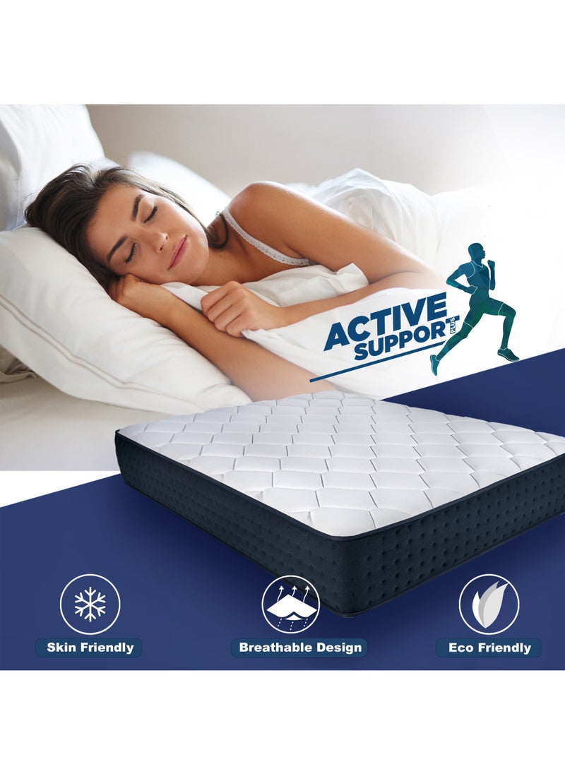 KING KOIL - Active Support Plus 32 CM Pocket Spring King Size Mattress 180x200 CM with Swiss Pocketed Springs, Mega Foam Technology, Pressure Relieving, Low Motion Transfer,  King Mattress in a Box - Image 1