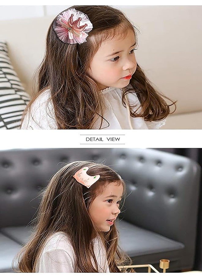 SYGA 18 Pcs Hair Clip Set for Little Princess Baby Girls (Rose Pink) - Image 2
