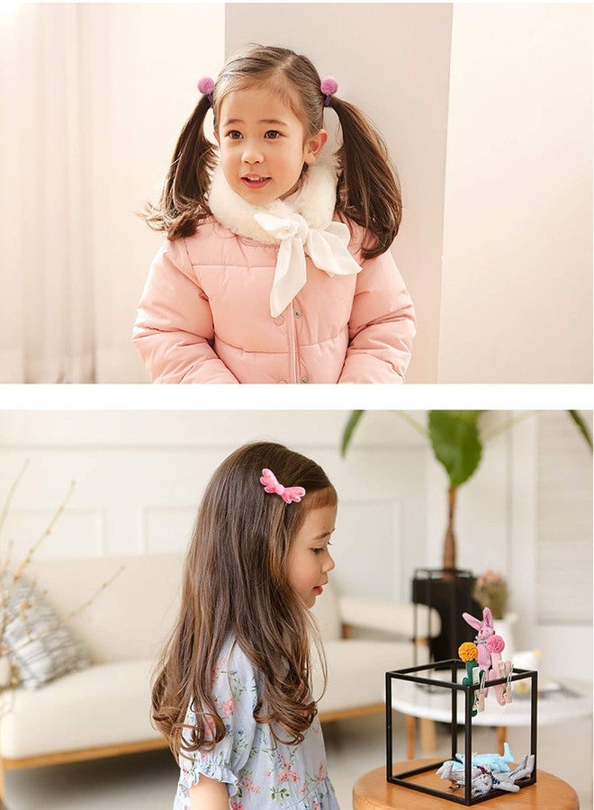 SYGA 18 Pcs Hair Clip Set for Little Princess Baby Girls (Rose Pink) - Image 4