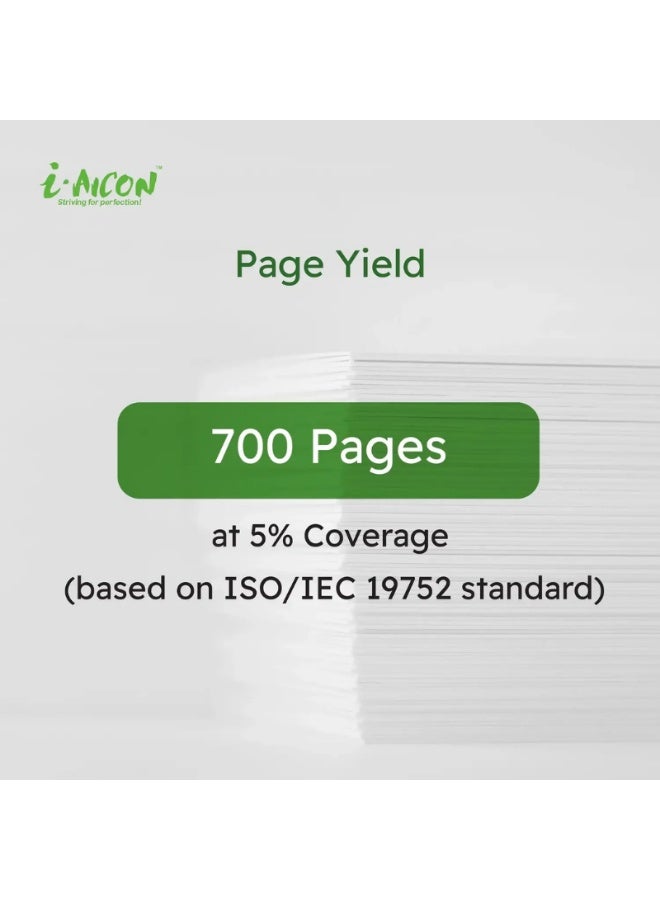 i-AICON Compatible 117A W2071A Cyan Laser Toner Cartridge 700 Pages HP MFP 178 179 150 - Image 4