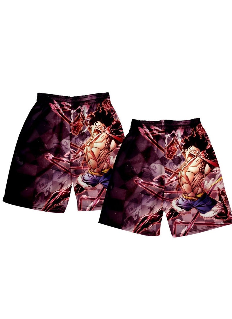 KUYING Summer One Piece Loose Home Five Guarter Shorts  - Image 1