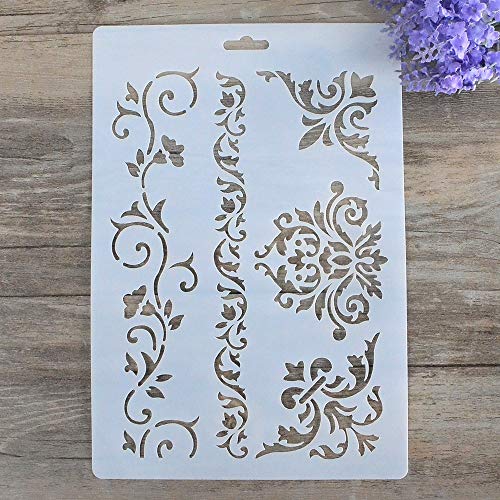 SLGIFT DIY Decorative Stencil Template for Painting on Walls Furniture Crafts - Image 1