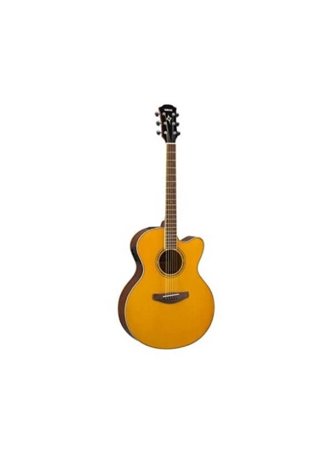 Yamaha CPX-600 Electric-Acoustic Guitar - Natural Vintage Tint - Image 1