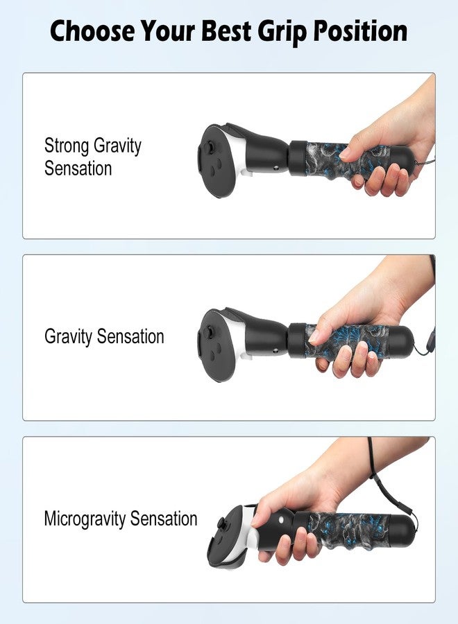 Rechale Upgraded Controller Extensions Gorilla Tag Long Arms for Meta Quest 3S/Quest 3 Beat Saber Handles Golf Club Attachment VR Sticks Controller Grips for Quest 3S/3 VR Gaming Accessories, Phantom - Image 3