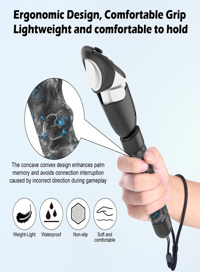 Rechale Upgraded Controller Extensions Gorilla Tag Long Arms for Meta Quest 3S/Quest 3 Beat Saber Handles Golf Club Attachment VR Sticks Controller Grips for Quest 3S/3 VR Gaming Accessories, Phantom - Image 5