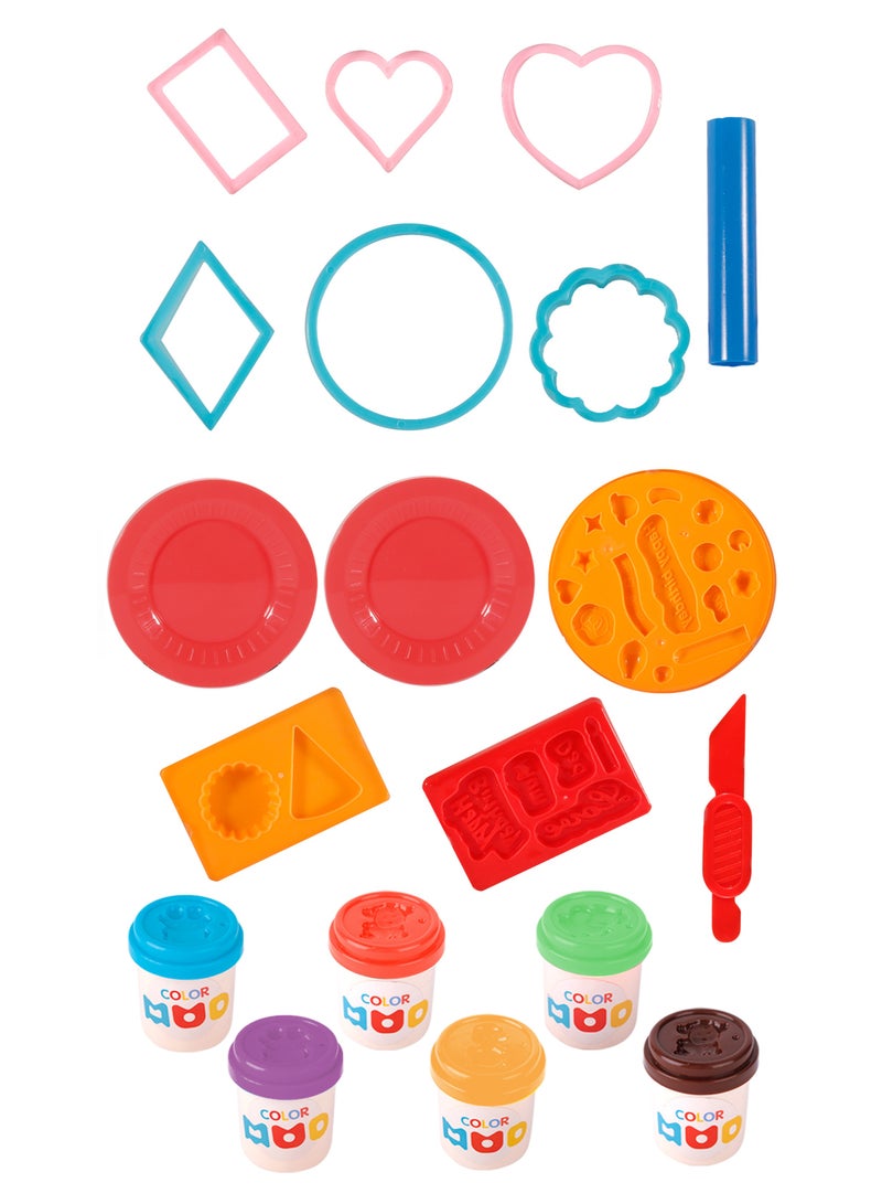 كلايمو - مجموعة صنع كعكة عيد الميلاد بالصلصال الملون | لعبة تشكيل ممتعة للأطفال مع قوالب وإكسسوارات | لعبة حفلات تخيلية لتنمية الإبداع - Image 2