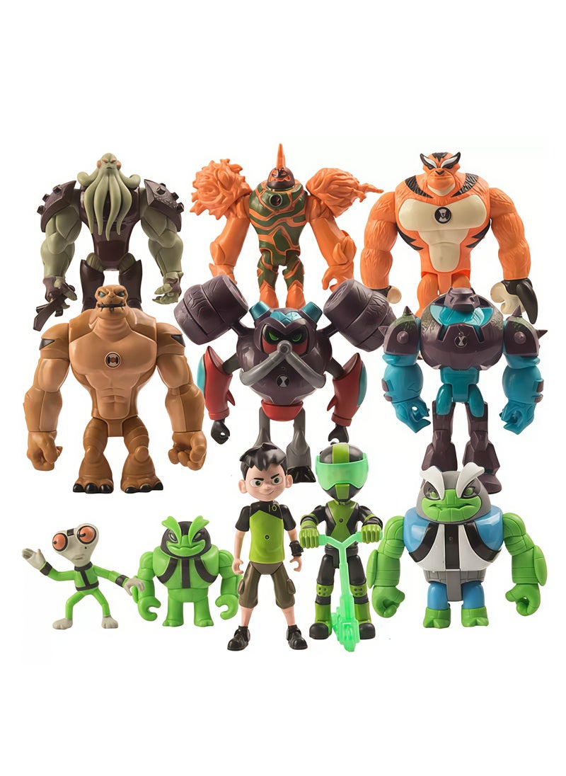 Lee Yon 11 Pcs Ben 10 Action Figure Toy Set  - Image 2
