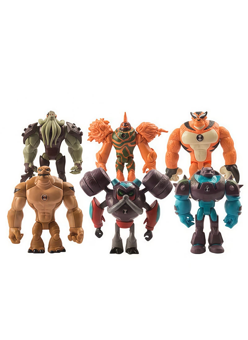 Lee Yon 11 Pcs Ben 10 Action Figure Toy Set  - Image 3