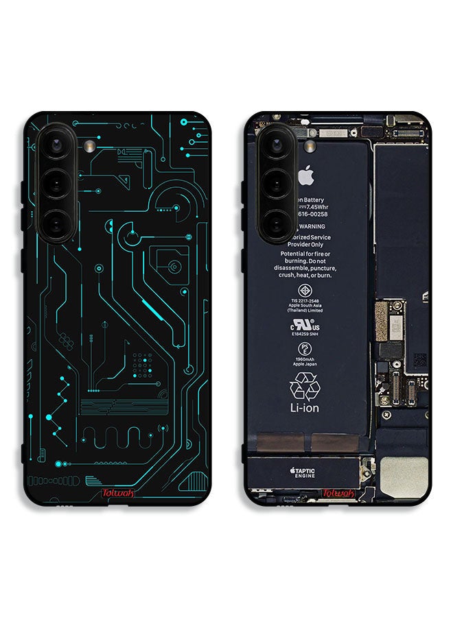 Tolwak Two Cases For Samsung Galaxy S23 5G Protective Covers Circuit Pattern - Image 1
