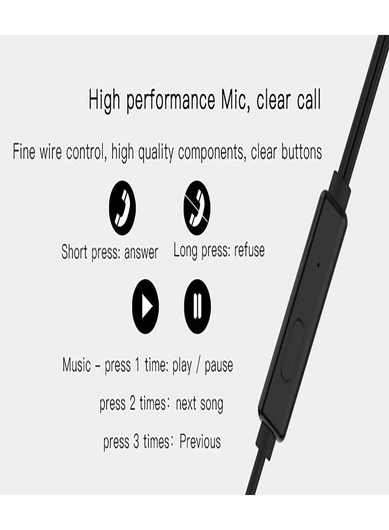 Yesido YH09 Earphone 3.5mm Plug Material Noise Cancelling Voice Calls - White - Image 5