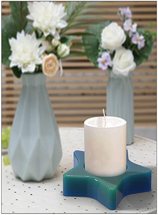 Ditya Crafts Star Candle Holder Resin Molds, Votive Candlestick Silicone Molds for Epoxy Resin, Tealight Candle Holder molds for Resin, Trinket Container, Candy Box, Home Table Wedding Décor - Image 4