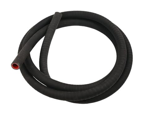 TenKeAuto Universal TenKe 5FT High Performance 3Ply Reinforced Radiator Coolant Hose 20mm 1316 ID Silicone Hose Coupler Tube Matt Surface 20mm ID Black - Image 1