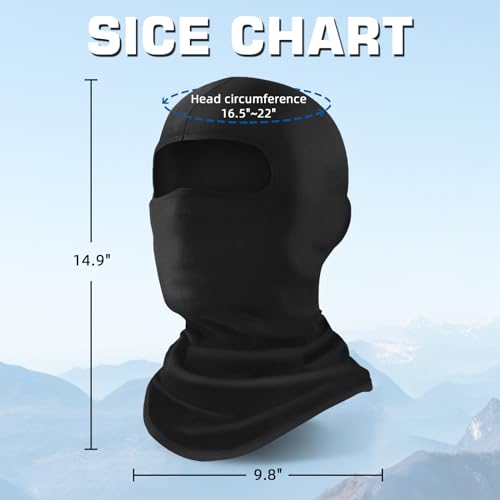 Xeoxarel 6 Pack Balaclava Face Mask, Summer Cooling Neck Gaiter, UV Protector Motorcycle Ski Scarf for Men/Women Purple - Image 4