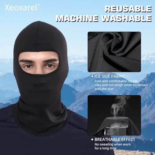 Xeoxarel 6 Pack Balaclava Face Mask, Summer Cooling Neck Gaiter, UV Protector Motorcycle Ski Scarf for Men/Women Purple - Image 5