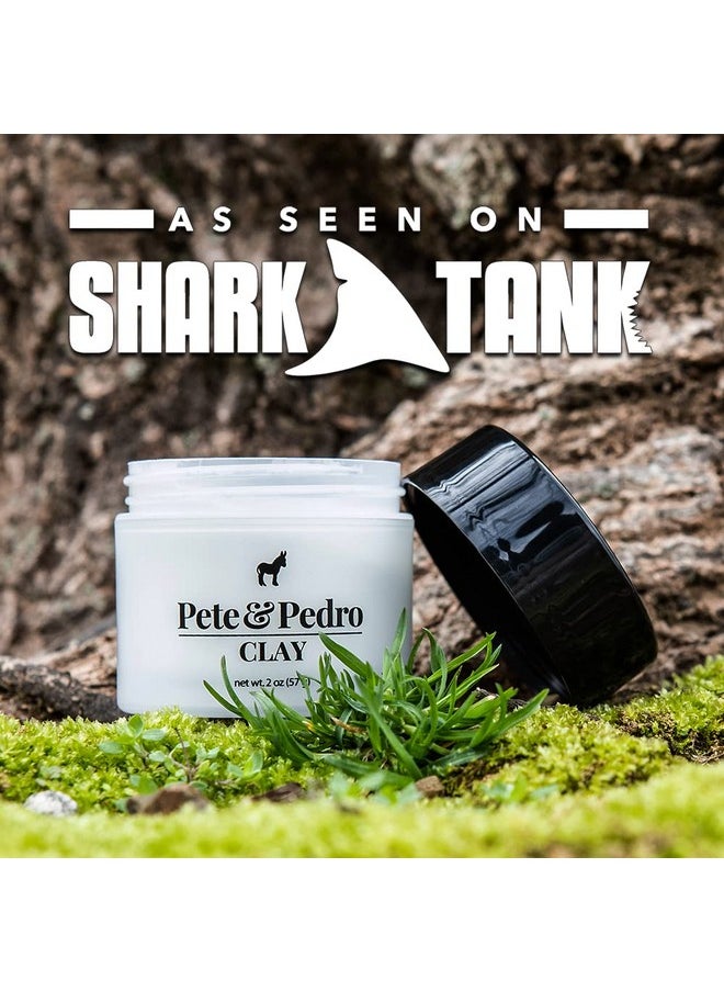 Pete & Pedro - Pete & Pedro HAIR STYLING CLAY - Medium Hold, Matte Finish, Low Shine Styling Clay for Men, Ideal for Hairstyling Medium, Messy, Fine Hair Styles | Suitable for Thin Hair |Shark Tank Featured, 2 oz - Image 1
