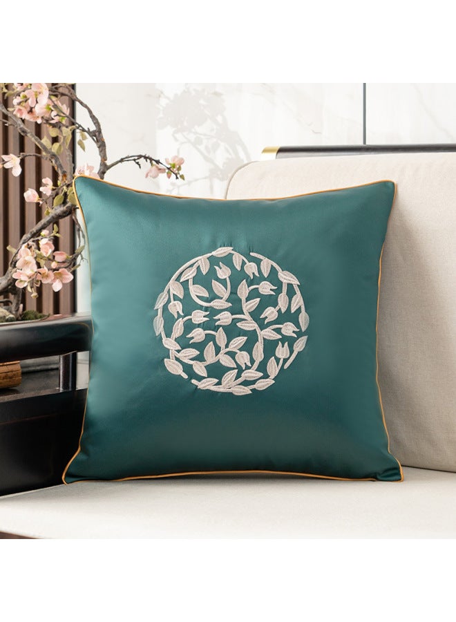 New Chinoiserie Embroidered Pillows, Accessible Luxury Living Room Pillows, Bedside Soft Cushions, Backrests, Mahogany Sofa Pillow Cases, Customized