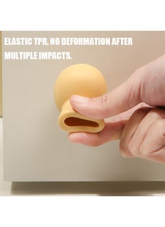 Unique 4 Pcs Door Stopper Set, TPR Door Bumpers with Strong Adhesive, Shock Absorbent and Discreet Wall Protectors from Door Knobs (Colorful)  - Image 4